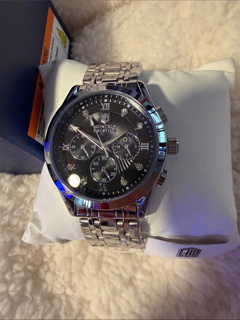 Invicta Montreal Prestige Silver Stainless Steel Chronograph Watch